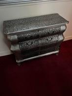 Zilverkleurige Ladekast met 6 Laden, Huis en Inrichting, Kasten | Ladekasten, Ophalen, Overige materialen, Gebruikt, 5 laden of meer