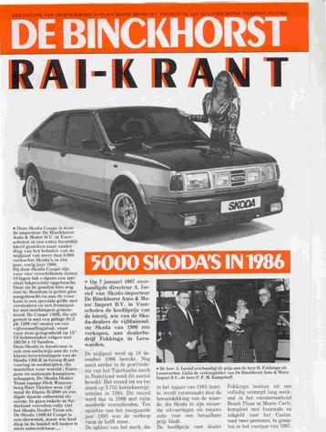 Skoda De Binckhorst RAI-Krant (febr. 1987) modellenoverzicht beschikbaar voor biedingen