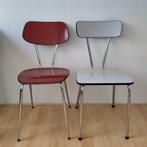 Twee formica keukentafel/eettafel stoelen, Huis en Inrichting, Twee, Ophalen of Verzenden, Zo goed als nieuw, Metaal