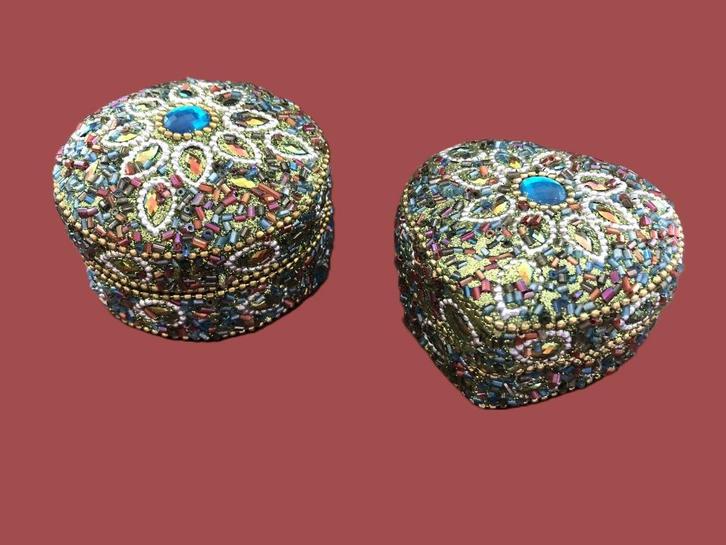 Set kralendoosjes, Huis en Inrichting, Woonaccessoires | Overige, Zo goed als nieuw, Ophalen of Verzenden