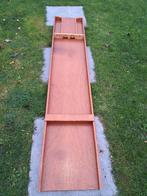 Prachtige Sjoelbak 200 cm + 30 sjoelschijven, Ophalen of Verzenden, Zo goed als nieuw