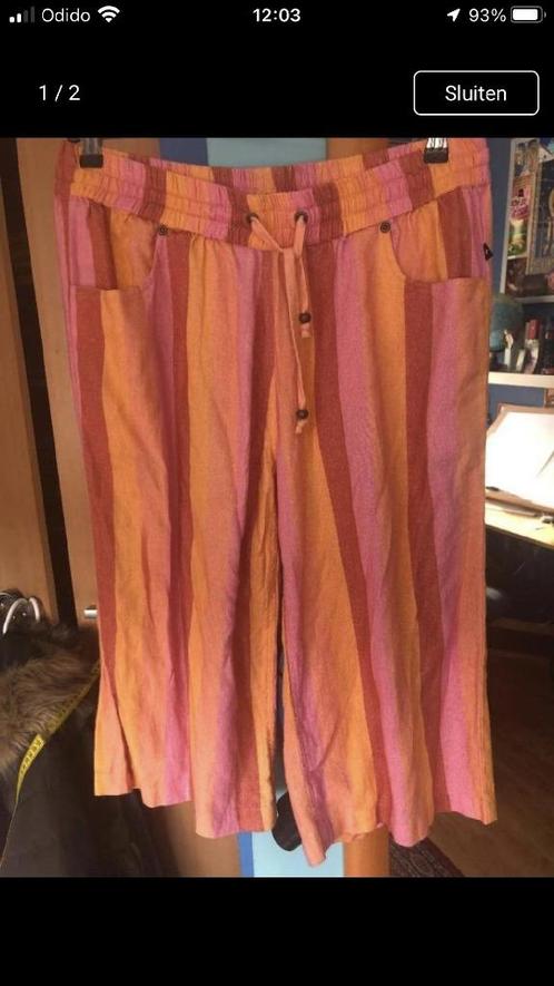 kleurige linnenmix zomerculotte Adia Fashion 42/44 nieuw, Kleding | Dames, Broeken en Pantalons, Nieuw, Maat 42/44 (L), Overige kleuren