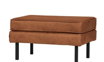 Voetenbank Kleur Cognac Nieuwe alleen voor de sier gestaan  beschikbaar voor biedingen