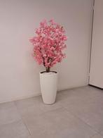 Roze bloesboom in witte pot., Huis en Inrichting, Woonaccessoires | Kunstplanten en Kunstbloemen, Ophalen, Nieuw, Binnen