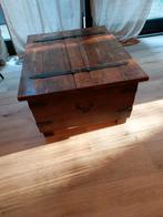 tafel salontafel kist dekenkist robuust hout, Huis en Inrichting, Gebruikt, Minder dan 50 cm, Rechthoekig, 50 tot 100 cm