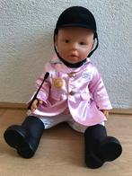Baby born in paardrij kleding., Kinderen en Baby's, Speelgoed | Poppen, Ophalen of Verzenden, Zo goed als nieuw, Babypop