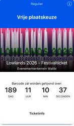 Lowlands 2026–1 kaartje, Eén persoon
