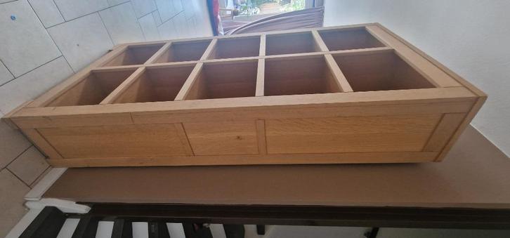 Boekenkast, Huis en Inrichting, Kasten | Boekenkasten, Zo goed als nieuw, 100 tot 150 cm, 200 cm of meer, 25 tot 50 cm, Eikenhout