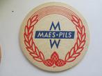 bierviltje   MAES PILS, Verzamelen, Ophalen of Verzenden, Zo goed als nieuw, Viltje(s), Overige merken