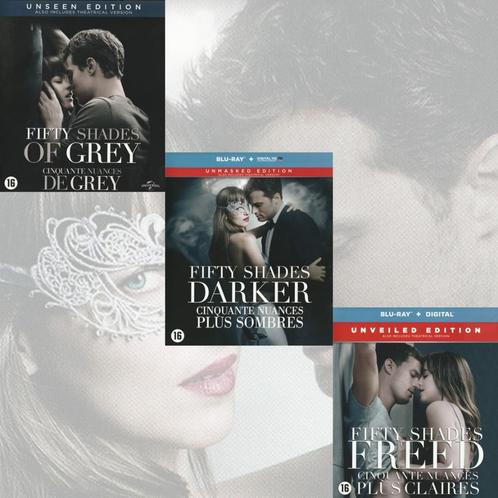 Blu-Ray Fifty Shades 1 tm 3 € 12,50, Cd's en Dvd's, Blu-ray, Zo goed als nieuw, Overige genres, Ophalen of Verzenden