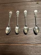 Zilveren lepeltjes - set van 4, Antiek en Kunst, Antiek | Bestek, Ophalen of Verzenden