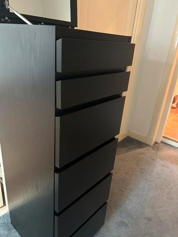 Malm ladekast van Ikea (donkerbruin). beschikbaar voor biedingen