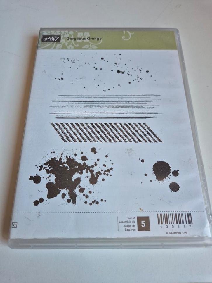 Gorgeous Grunge stempelset Stampin Up, Hobby en Vrije tijd, Stempelen, Gebruikt, Ophalen of Verzenden
