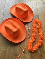 Oranje cowboy hoeden! :), Ophalen of Verzenden, Zo goed als nieuw, One size fits all, Hoed