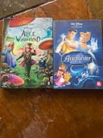 Disney DVD's: Alice in Wonderland & Assepoester, Avontuur, Alle leeftijden, Ophalen of Verzenden, Zo goed als nieuw
