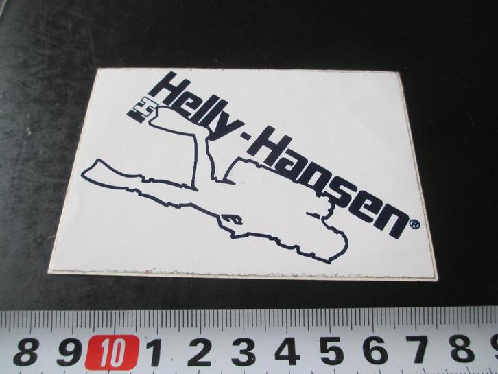 sticker Helly - Hansen  logo, Verzamelen, Stickers, Zo goed als nieuw, Ophalen