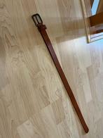 Mooie leren Petrol riem maat 65, Minder dan 3 cm, 80 tot 90 cm, Bruin, Echt leder