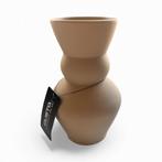 Mooie beige vaas - Gusta, Overige kleuren, Aardewerk of Porselein, Ophalen of Verzenden, Zo goed als nieuw