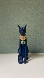 Bastet Kat Egyptische Godin Blauw, Verzamelen, Beelden en Beeldjes, Ophalen of Verzenden, Dier, Zo goed als nieuw