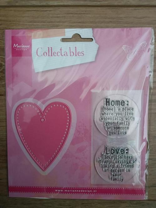 Marianne Design Collectables Love COL1334, Hobby en Vrije tijd, Kaarten | Zelf maken, Nieuw, Pons of Mal, Ophalen of Verzenden