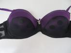 BH van Playboy care zwart met paarse 70G ZGAN, Kleding | Dames, Ophalen of Verzenden, Zwart, BH