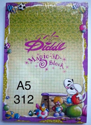 Diddl-verzamel blokken A4 A5 A6 Magic-3D Block 