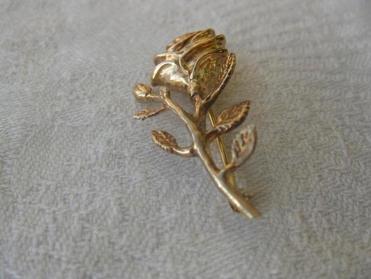 Zilveren broche, verguld. In uitstekende staat., Sieraden, Tassen en Uiterlijk, Antieke sieraden, Broche, Zilver, Verguld, Ophalen of Verzenden