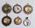 Hertjes herten bambi kettinghangers hangers, Overige materialen, Nieuw, Ophalen of Verzenden, Zilver