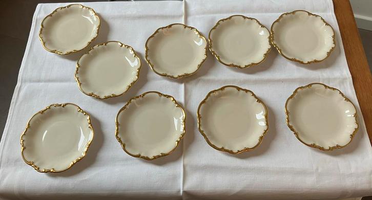 9 Hutschenreuther petit four schaaltjes Beieren, Antiek en Kunst, Antiek | Schalen, Ophalen of Verzenden