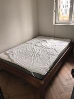 Ikea bed 140x200, Huis en Inrichting, Slaapkamer | Bedden, Gebruikt, Bruin, 140 cm, Hout