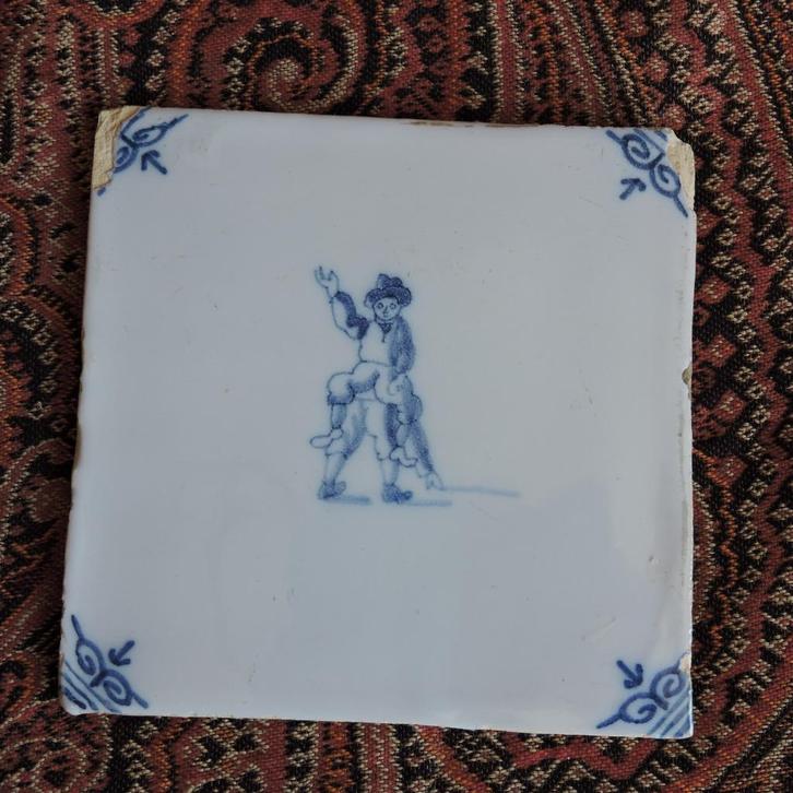 Tegel kinderspel Tichelaar?, Antiek en Kunst, Antiek | Wandborden en Tegels, Ophalen of Verzenden