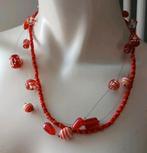 Vintage ketting glazen kralen, Ophalen of Verzenden, Zo goed als nieuw, Overige materialen