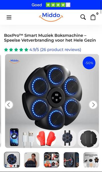 Smart Boksmachine met Muziek & Bluetooth – Nieuw in Doos! beschikbaar voor biedingen