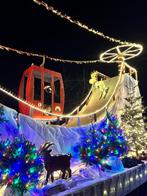 2 ski gondels voor optochtwagen carnaval of dergelijke, Hobby en Vrije tijd, Feestartikelen, Ophalen, Zo goed als nieuw, Versiering