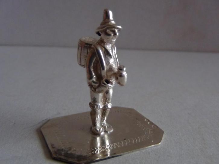 Miniatuur zilver ES18 marketender zilveren miniaturen, Antiek en Kunst, Antiek | Goud en Zilver, Zilver, Verzenden