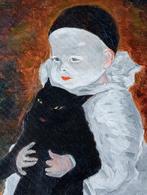 Schilderij naar Steinlen door T hoes, Ophalen of Verzenden