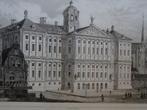 staalgravure stadhuis te Amsterdam, Lemaitre 1840, Antiek en Kunst, Verzenden