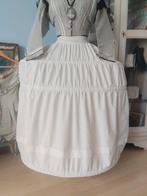 Antieke theater pannier hoepel crinoline gebroken wit katoen, Ophalen of Verzenden