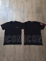 2 zwarte Icon tshirts 146/152, Ophalen of Verzenden, Zo goed als nieuw, Jongen, Shirt of Longsleeve