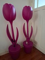 2x MyYour Tulip XL vloerlamp tulp lamp roze paars kunststof, Huis en Inrichting, Lampen | Vloerlampen, Ophalen, Kunststof, Zo goed als nieuw