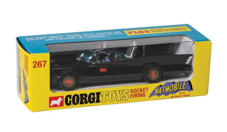 Batmobile in blisterdoos incl. trekhaak Corgi NEW 1:46 # 267, Hobby en Vrije tijd, Modelauto's | 1:43, Nieuw, Auto, Corgi, Verzenden