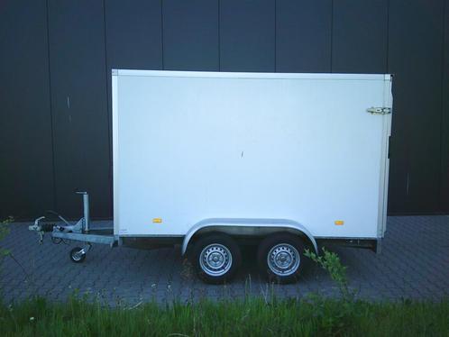 Gesloten tandemasser met zijdeur en achterklep. Hapert, Auto diversen, Aanhangers en Bagagewagens, Gebruikt, Ophalen