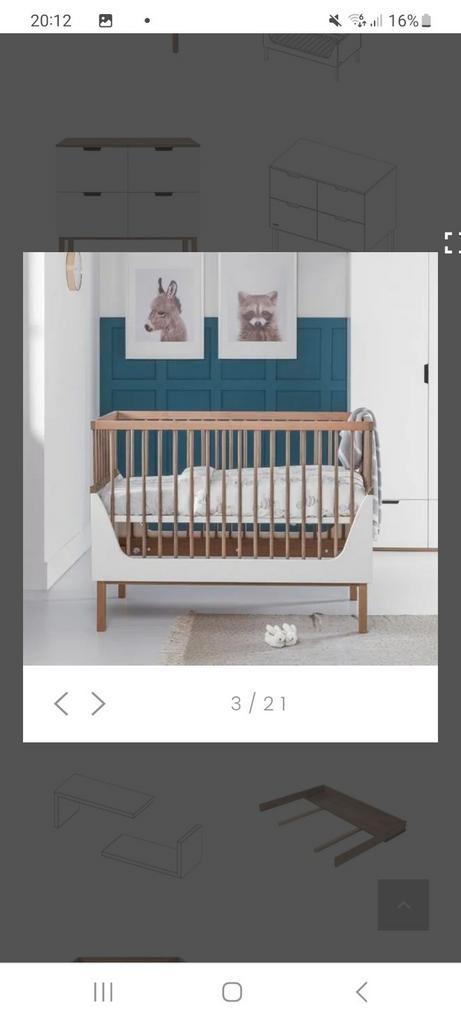 Kidsmill ledikant Sepp wit beuken, Kinderen en Baby's, Babywiegjes en Ledikanten, Zo goed als nieuw, Ledikant, Ophalen
