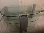 Glazen tv kast, Ophalen, 25 tot 50 cm, Glas, Minder dan 100 cm
