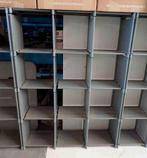 Wand kast/rek 12 vaks 103x30x141 cm grijs (6x), Ophalen, Zo goed als nieuw