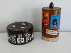 Twee vintage Chocotof blikjes Olifantjes en wereldlanden, Ophalen of Verzenden, Gebruikt, Overige, Overige merken
