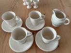 Wedgwood EDME - 4x Kop en schotel | 1x melkkan - zgan, Ophalen of Verzenden, Zo goed als nieuw, Wedgwood, Kop(pen) en/of Schotel(s)