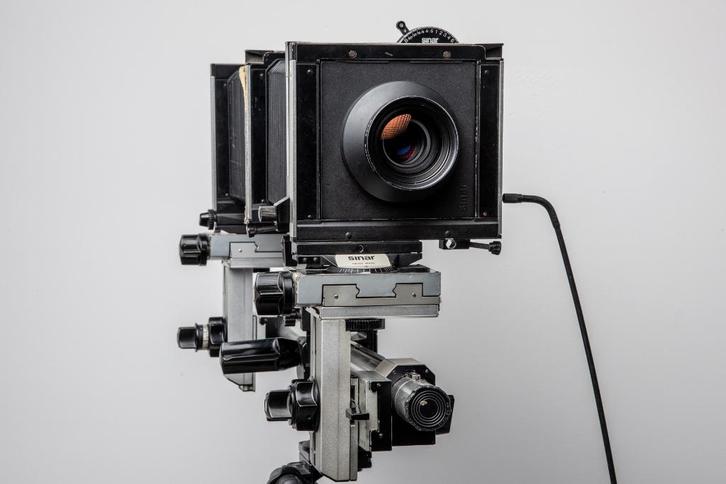 Sinar P met Copal sluiter en 3 lenzen, complete set ++uitleg, Audio, Tv en Foto, Fotocamera's Analoog, Gebruikt, Spiegelreflex
