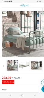 Mooi 1 persoons bed, Huis en Inrichting, Slaapkamer | Bedden, Ophalen, 90 cm, Eenpersoons, Zo goed als nieuw