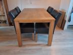 Eethoek: Tafel + 4 Stoelen, Huis en Inrichting, Tafels | Eettafels, Ophalen, Gebruikt, 50 tot 100 cm, 150 tot 200 cm
